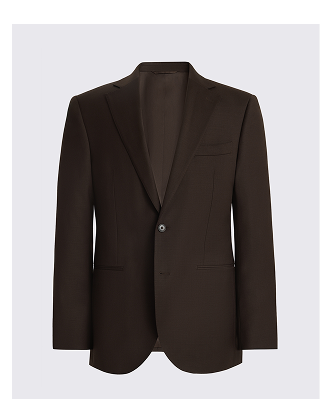Tailored Performance Brown Twill Suit