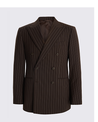 Tailored Performance Brown Stripe Suit