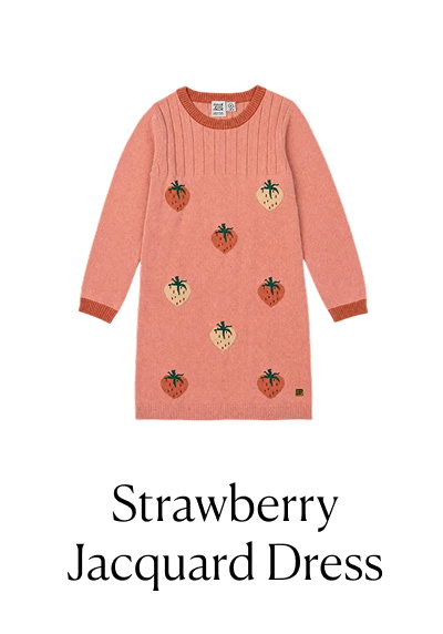 Strawberry Jacquard Dress