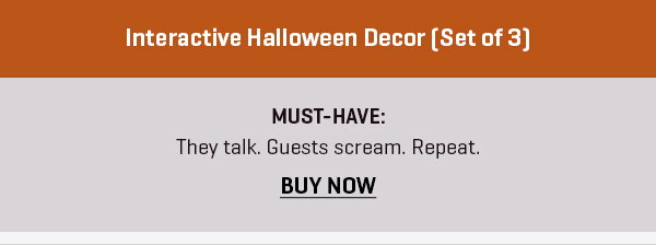 Interactive Halloween Decor (Set of 3)