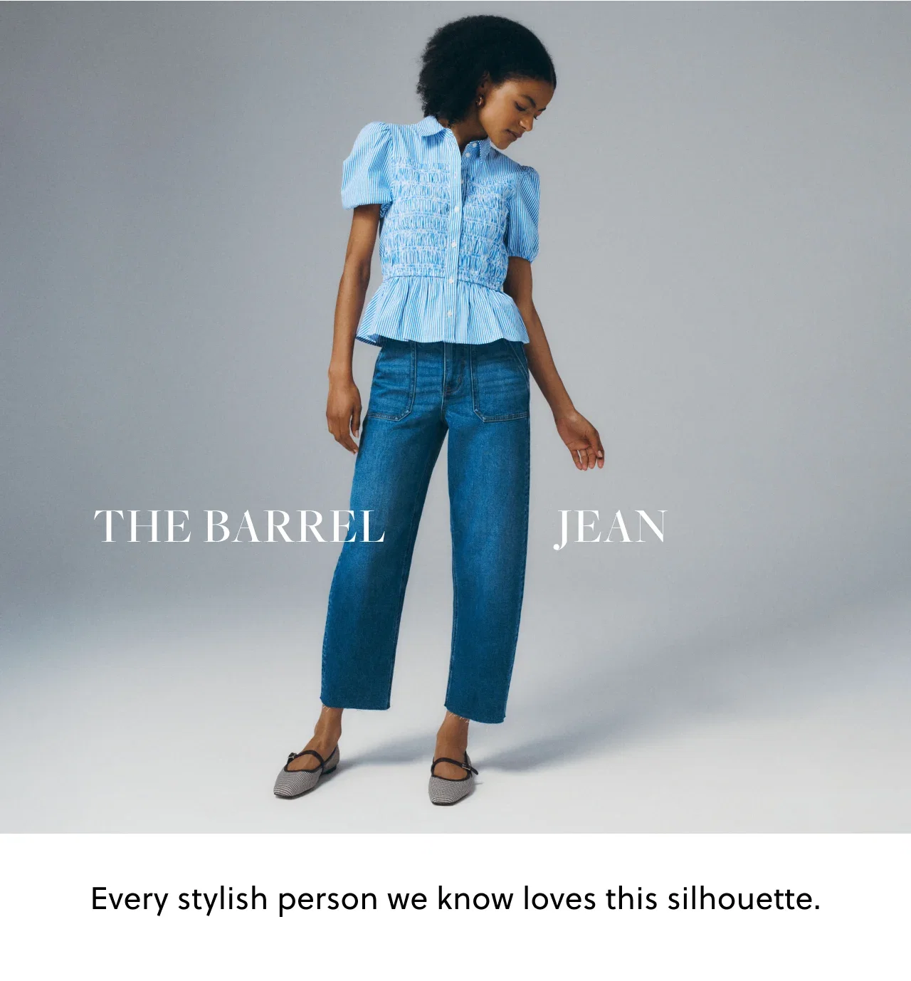 Barrel jean