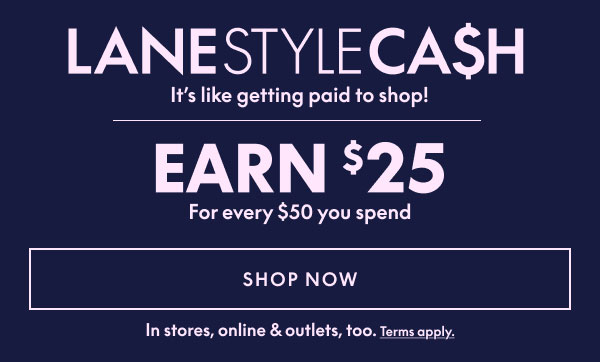 Earn $25 for Every $50 You Spend