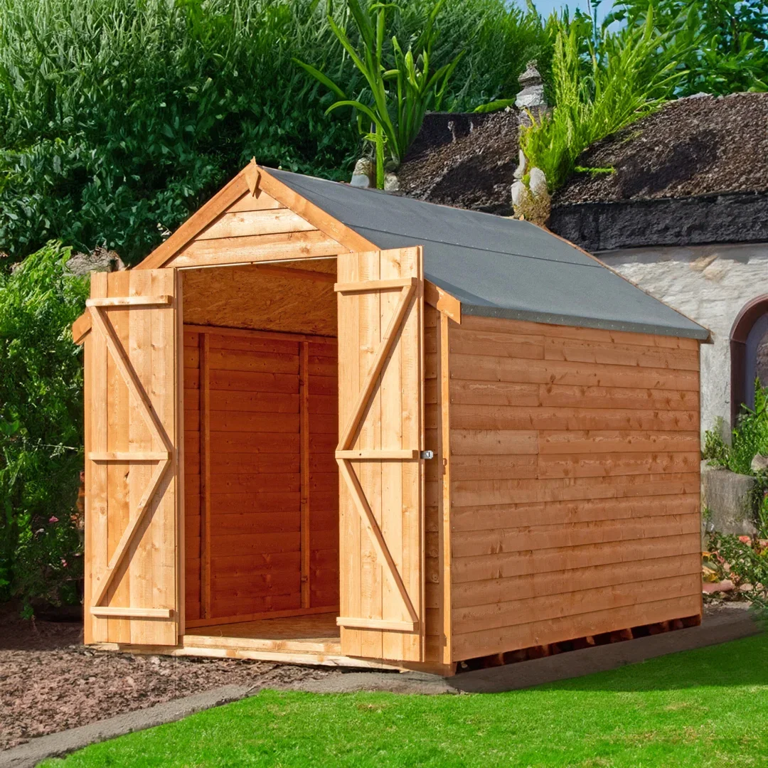 6 ft. W x 8 ft. D Garden Value Shed with Double Doors