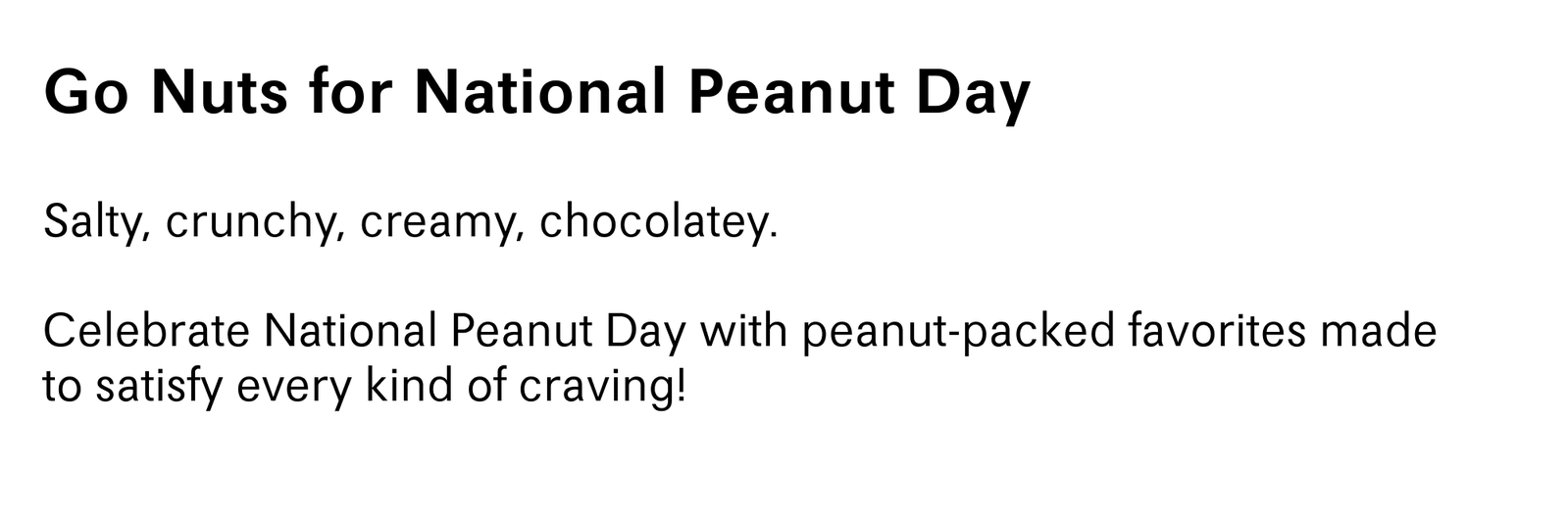 Go Nuts For National Peanut Day
