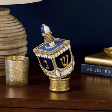 Deluxe Painted Tabletop Dreidel
