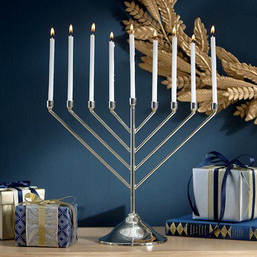 Stainless Steel Menorah