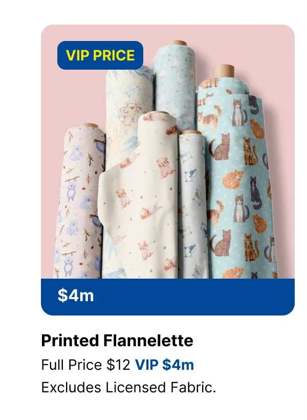 Printed flannelette