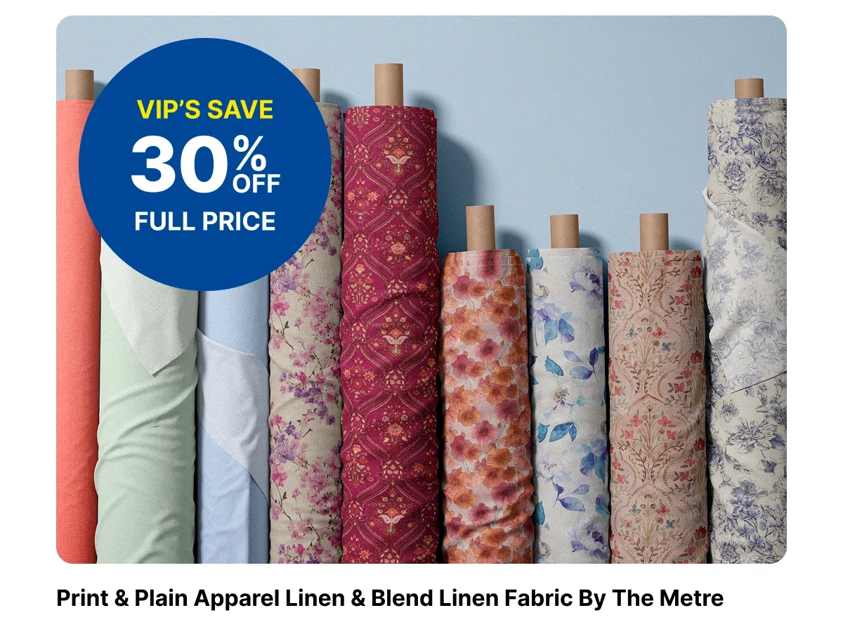 PRINT & PLAIN APPAREL LINEN & BLEND LINEN FABRIC BY THE METRE