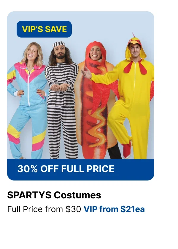 Spartys Costumes Featuring Mad Monday and Muck Up Day 