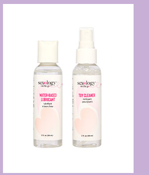 Sexology on the go Jet Set Lube and Toy Cleaner Set - 2 oz.