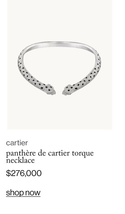 Panthère de Cartier torque necklace