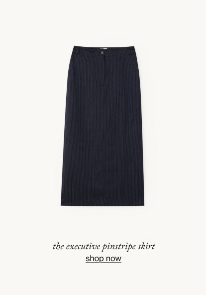 The Executive Pinstripe Skirt