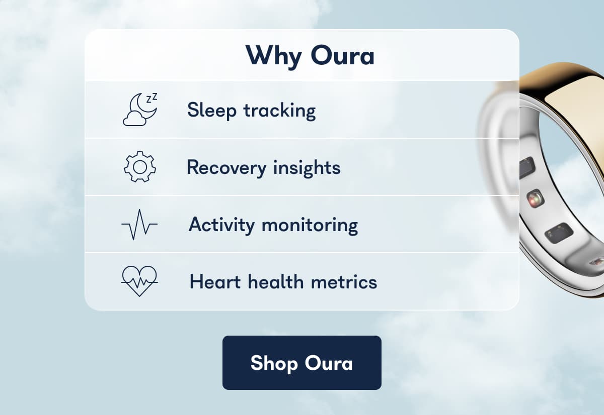 Why Oura. Sleep tracking, recovery insights, activity monitoring, heart health metrics. - Shop Oura