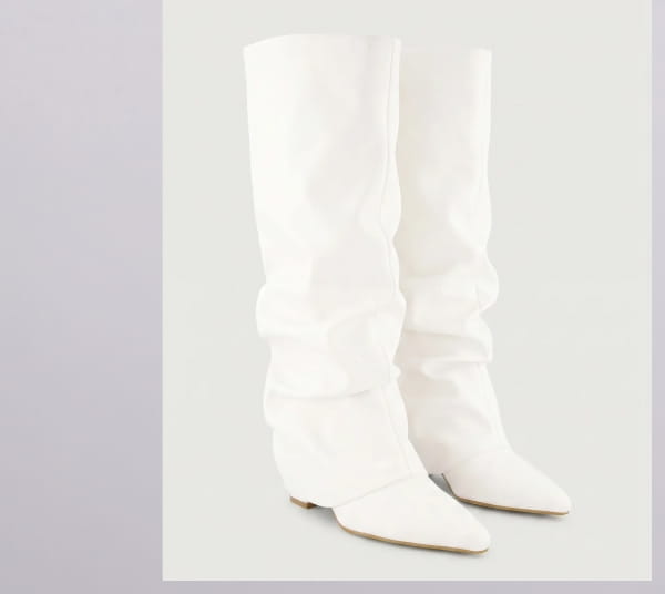 Shop Pointed Toe Knee High Slouch Boots