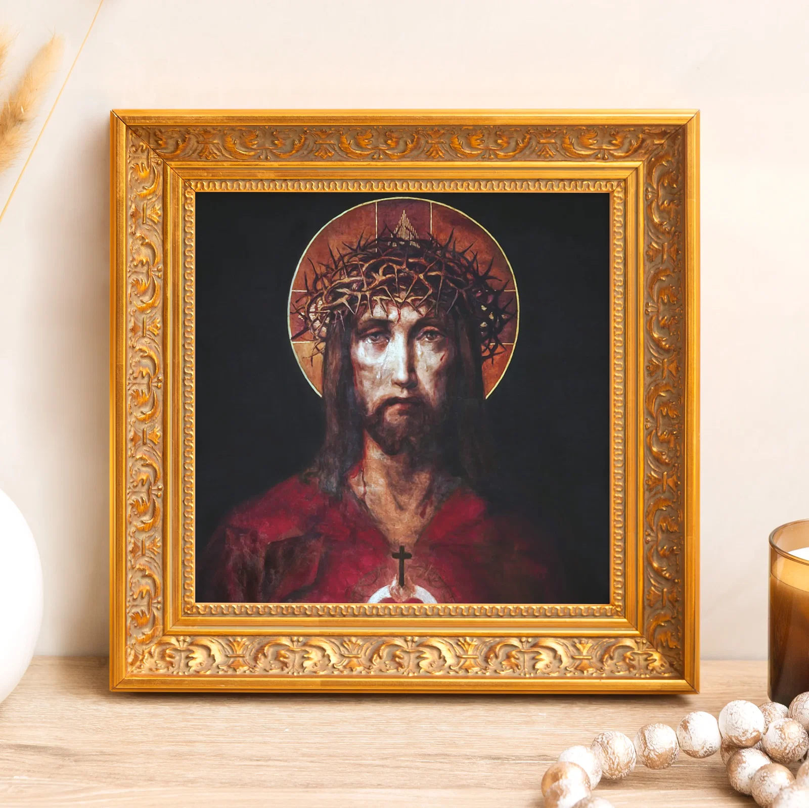 Sic Deus Dilexit Mundum Framed Canvas - Sacred Mini Collection