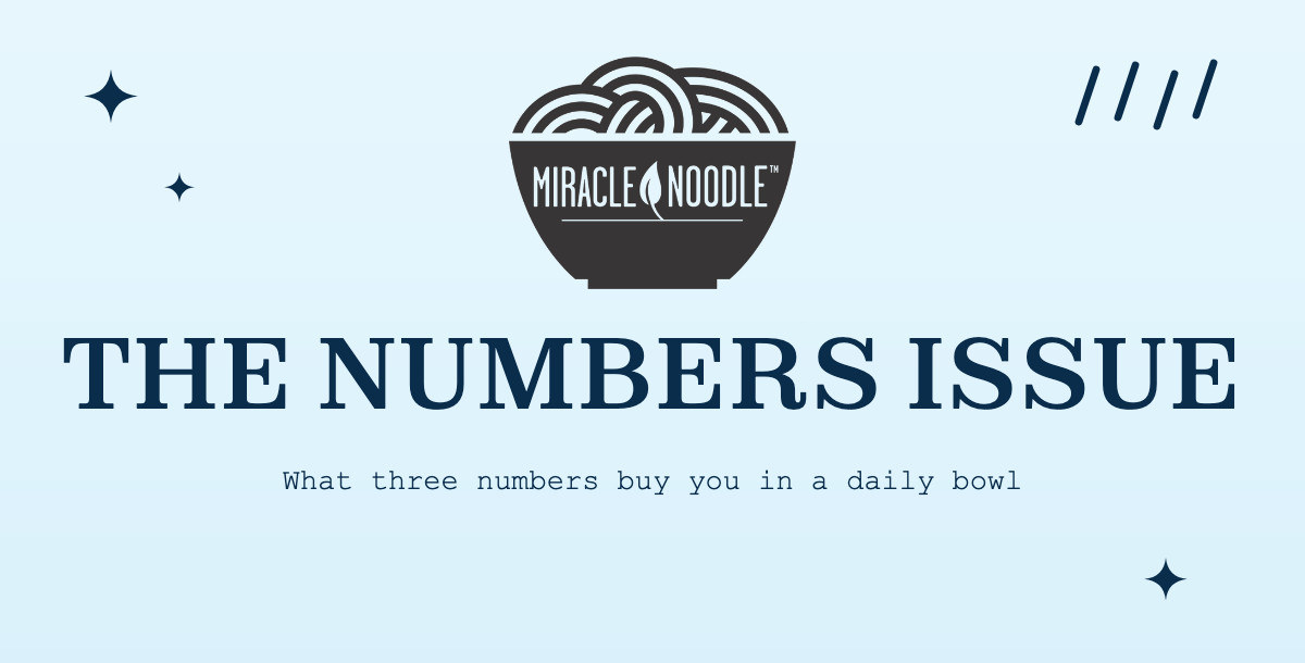 August at Miracle Noodle. Four dinners faster than the water is to boil.