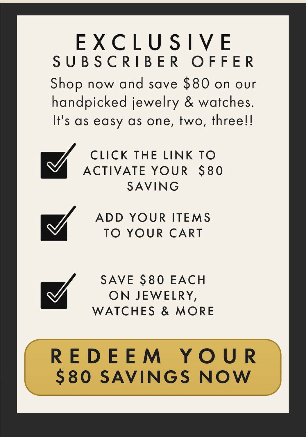 Activate Your $80 Voucher
