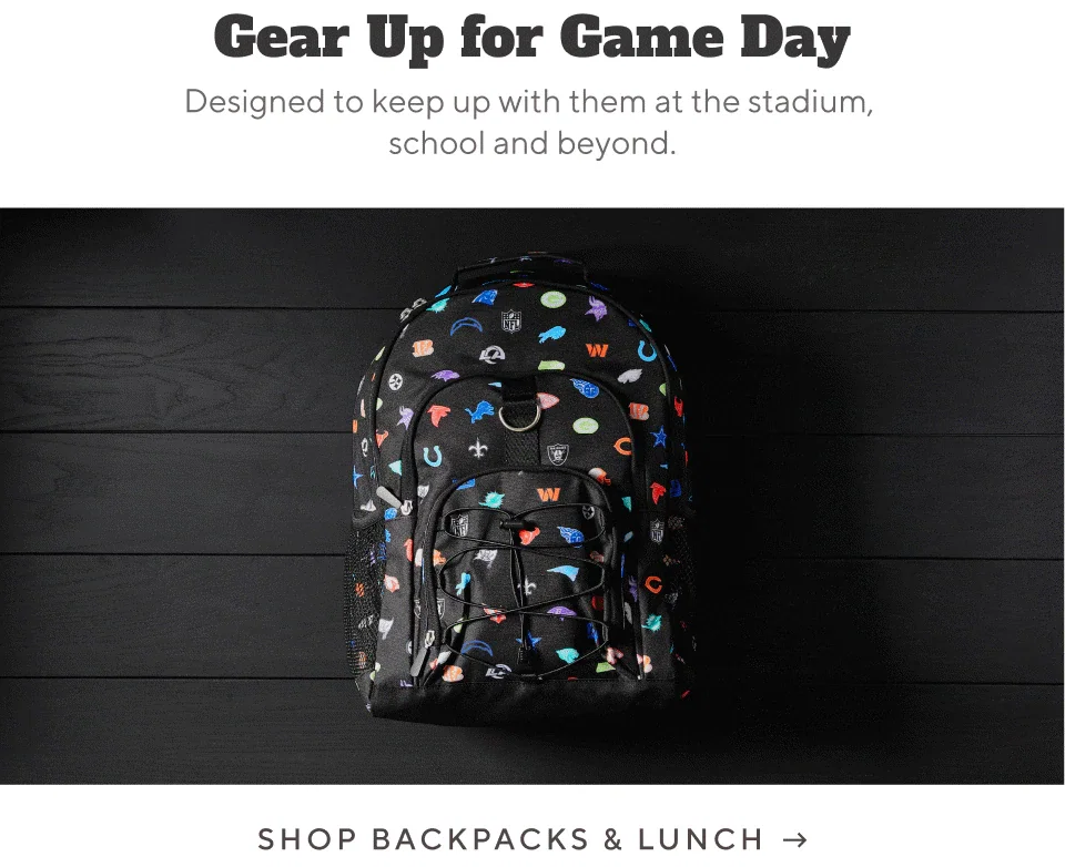 Shop backpacks and lunch