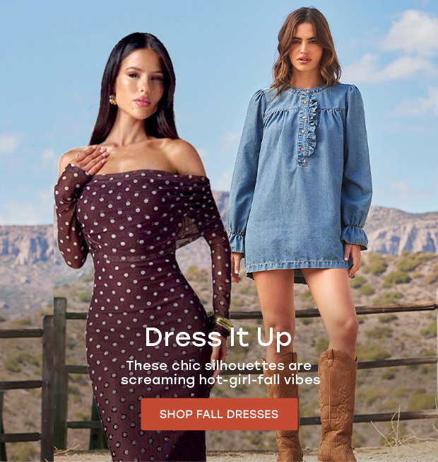 SHOP FALL DRESSES