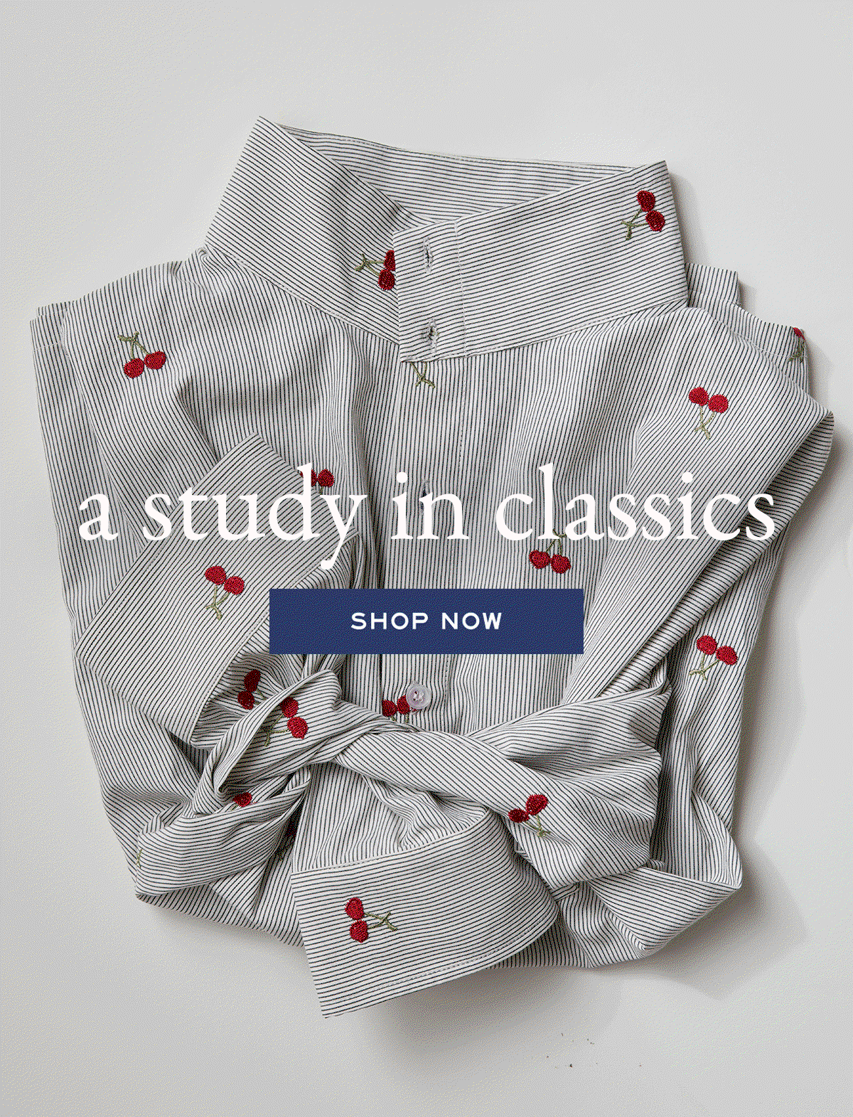 A Study in Classics - Shop Now - Gif of different folded button up shirts