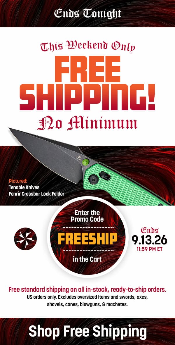 Free Shipping This Weekend