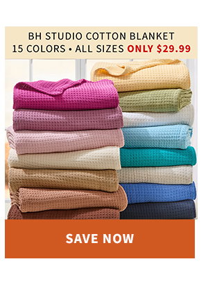 BH STUDIO COTTON BLANKET 29.99