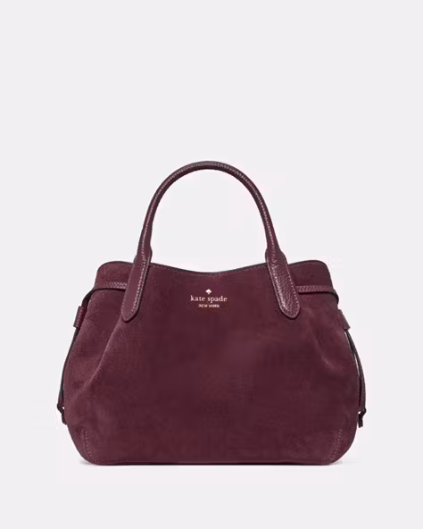 Dumpling Suede Satchel Bag