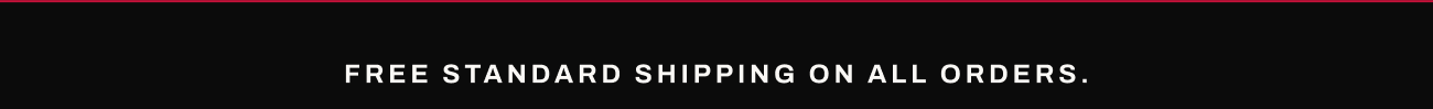 Header text, “Free standard shipping on all orders.”