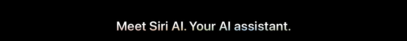 Meet Siri AI. Your AI assistant.