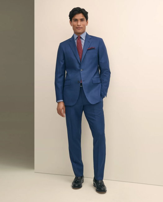 Image of Slim Fit Wool Sharkskin 1818 Suit