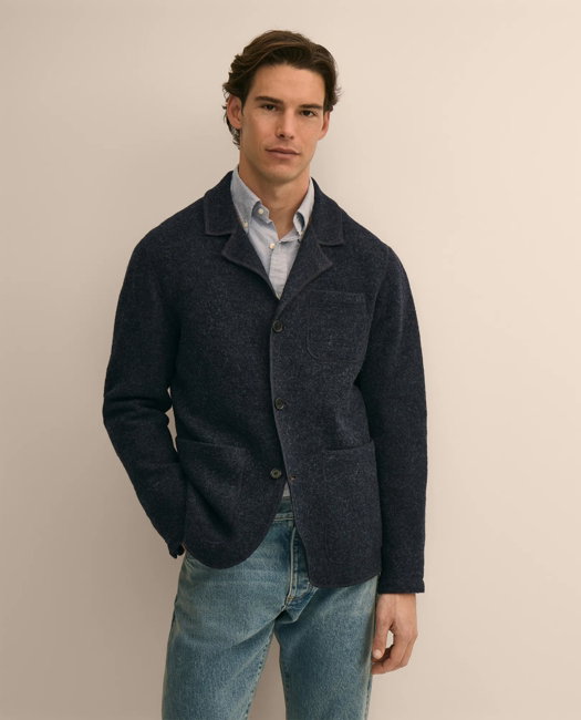 Image of Wool Blazer Sweater Jacket