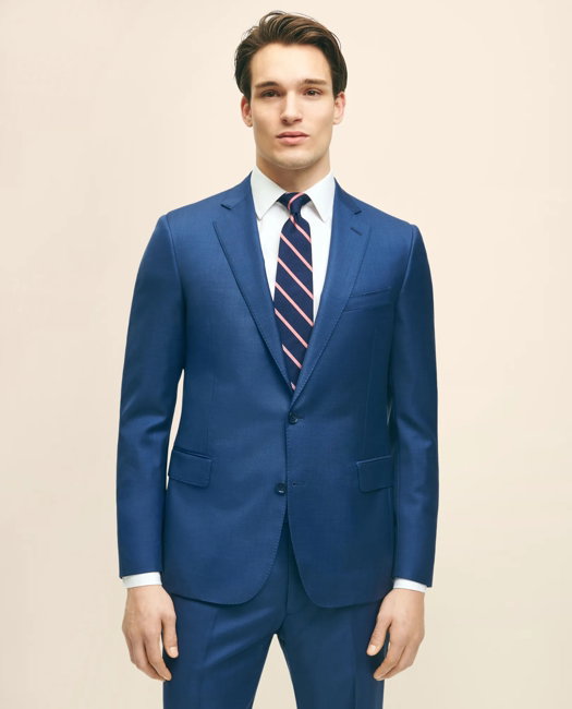 Image of Classic Fit Wool Sharkskin 1818 Suit