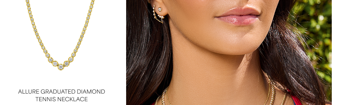 Allure Graduated Diamond Tennis Necklace