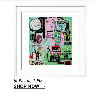 In Italian, 1983 by Jean-Michel Basquiat