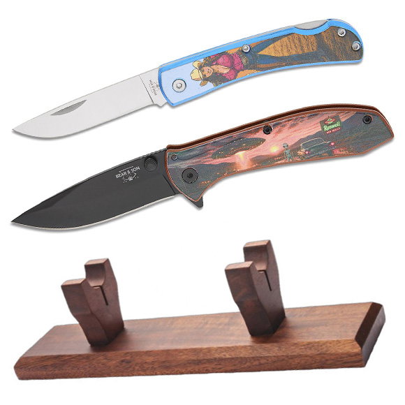New Knives and Knife Stand from Bear & Son