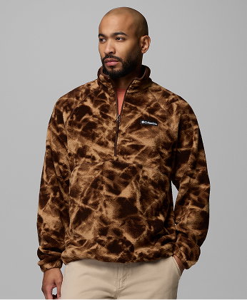 Timber Crest MTR Fleece Printed Half Zip
