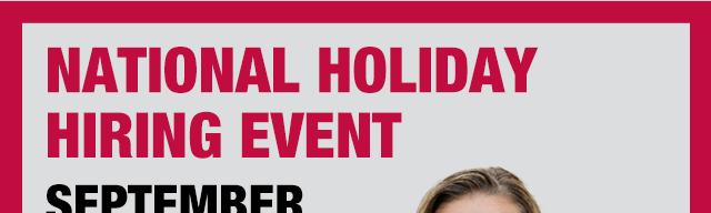 National holiday hiring event