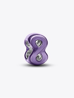 Purple Infinity Mini Charm
