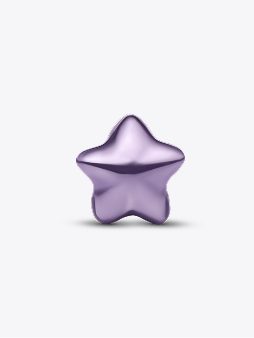 Purple Star Mini Charm