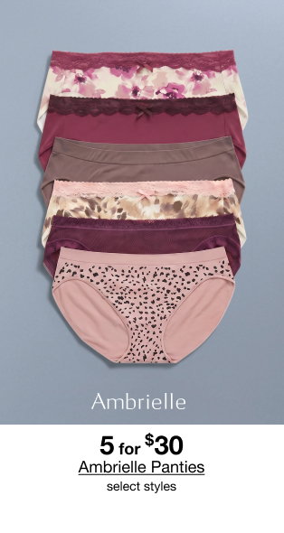 5 for $30 Ambrielle Panties | select styles