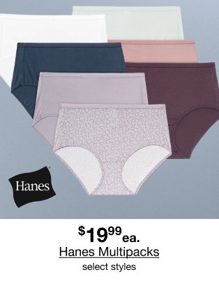 $19.99 ea. Hanes Multipacks | select styles