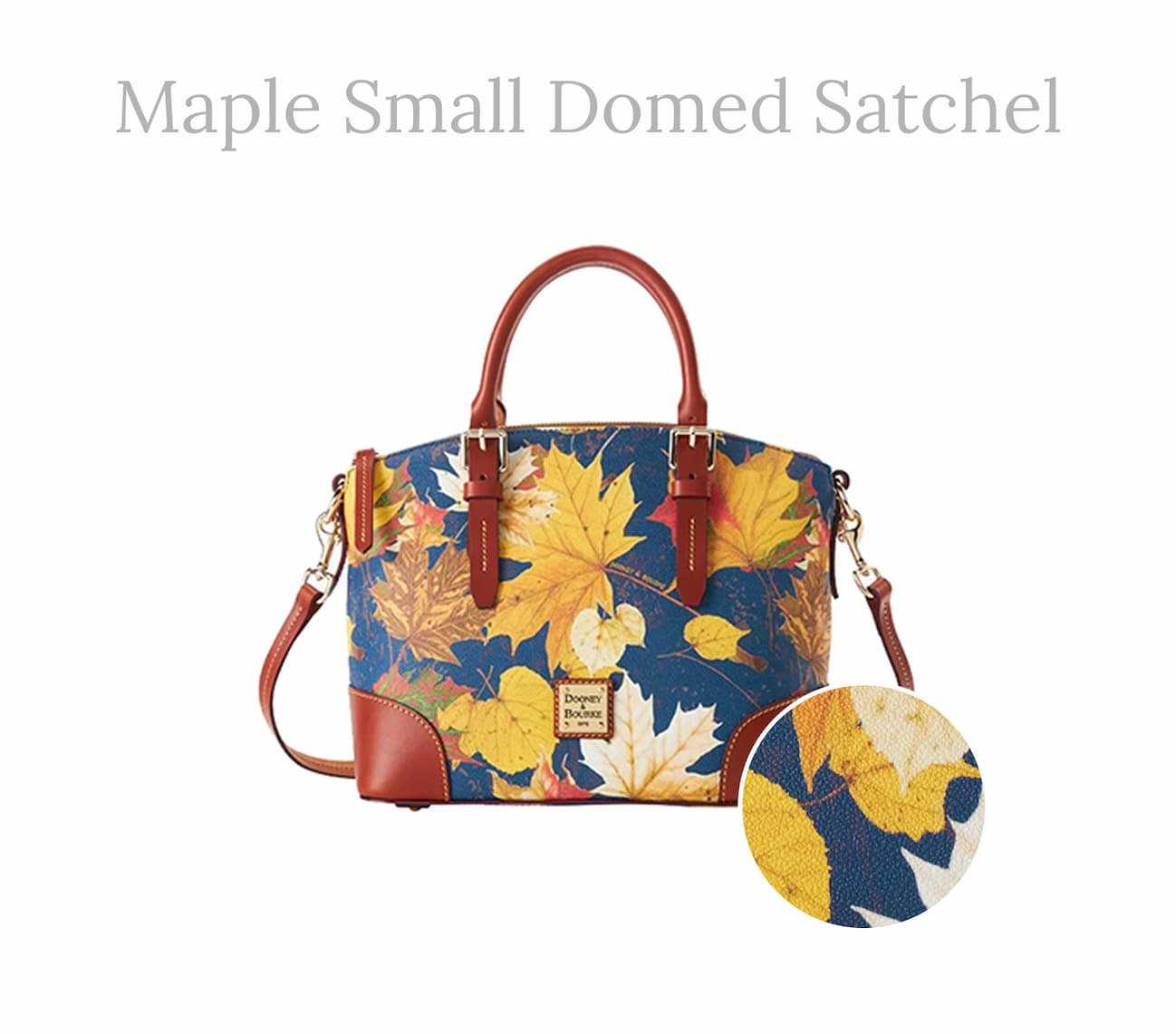 Maple Leaf Small Domed Satchel