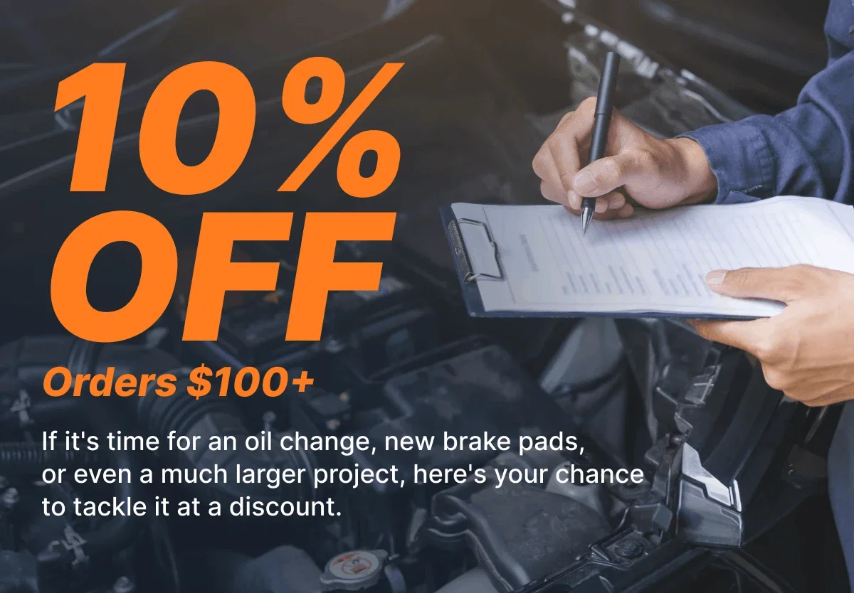 10% OFF Orders $100+