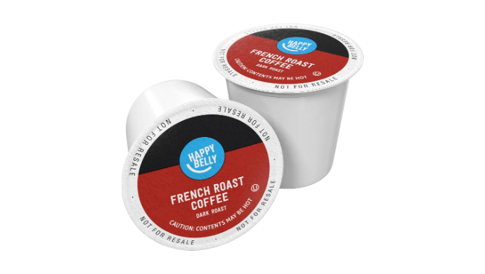 Amazon Brand - Happy Belly Dark Roast Coffee Pods