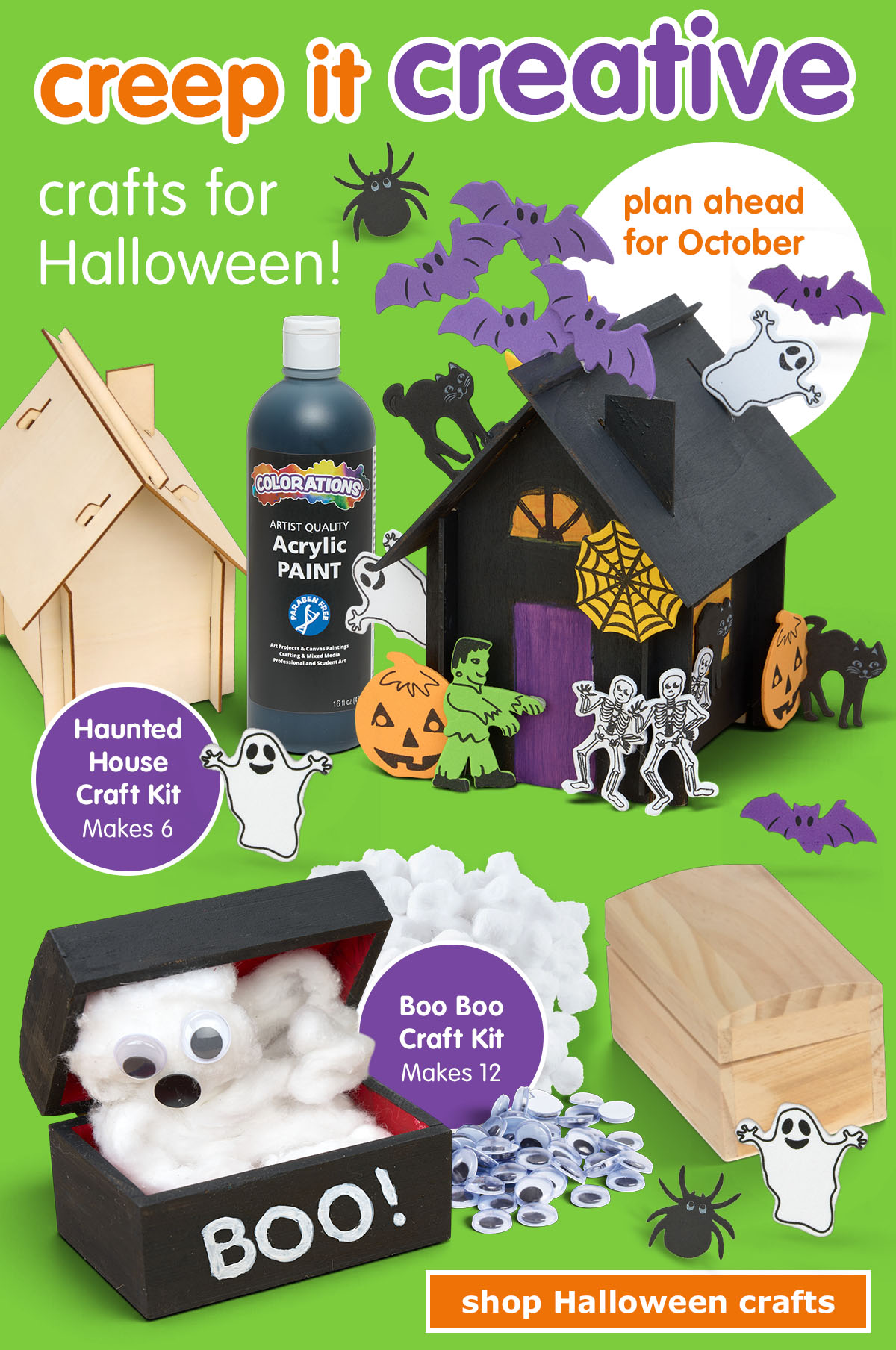 Creep it Creative! - Stock up on Halloween Crafts!