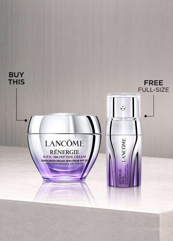 BUY RÉNERGIE H.P.N. 300-PEPTIDE CREAM SPF 25(1.7 OZ) GET A FREE RÉNERGIE H.C.F. TRIPLE SERUM EYE (1.0 OZ) A $95 VALUE! USE CODE FALLFRESH SHOP NOW