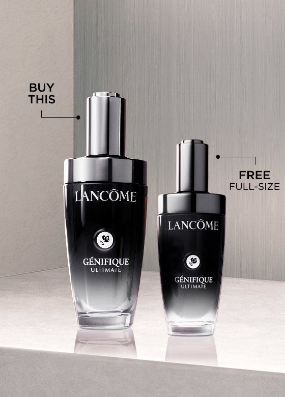 BUY GÉNIFIQUE ULTIMATE RECOVERY SERUM (1.7 OZ) GET A FREE GÉNIFIQUE ULTIMATE RECOVERY SERUM (1.0 OZ) A $89 VALUE! USE CODE FALLFRESH SHOP NOW