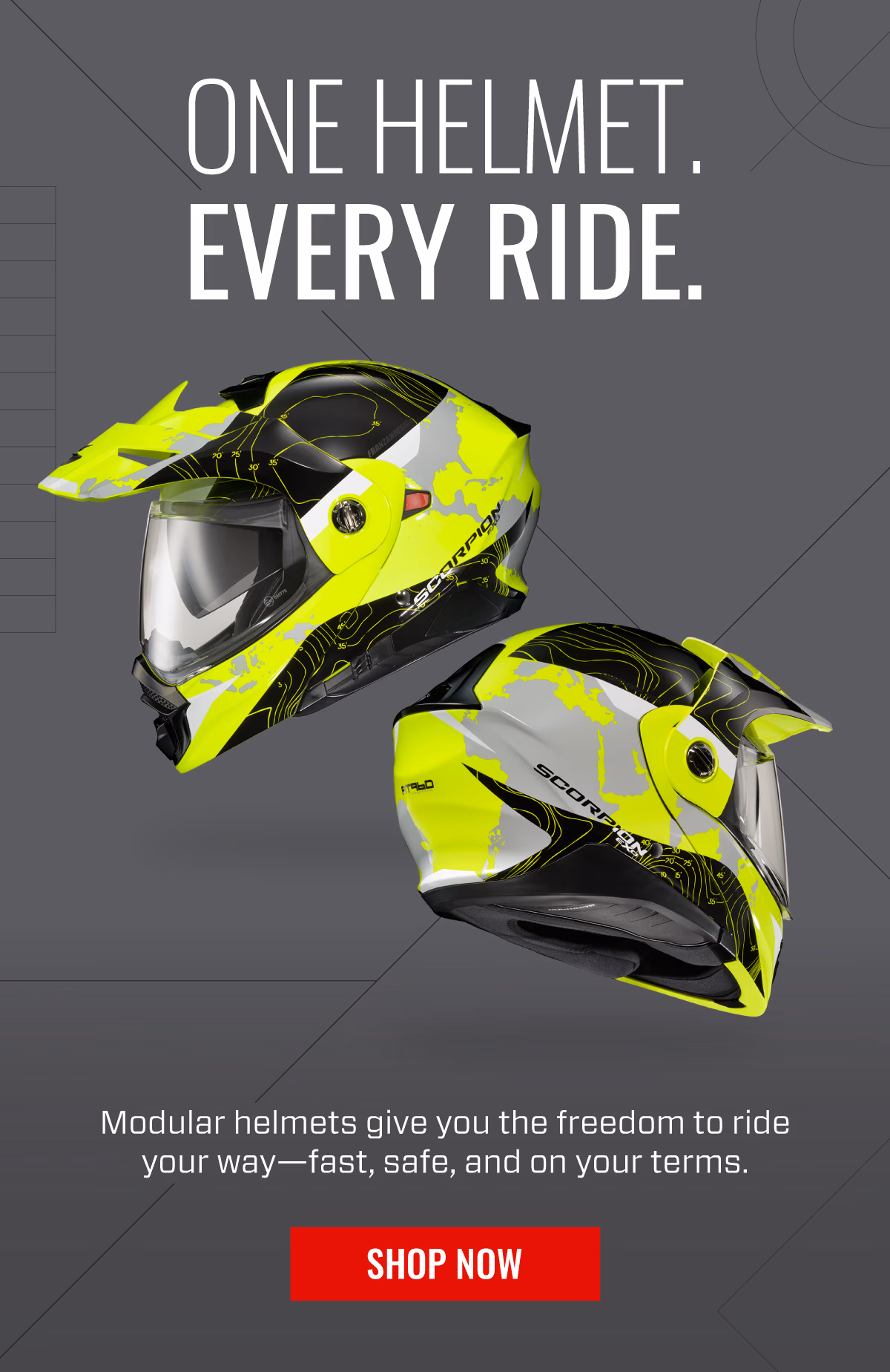 ONE HELMET. EVERY RIDE. | Modular helmets give you the freedom to ride your way - fast, safe, and on your terms. | SHOP NOW