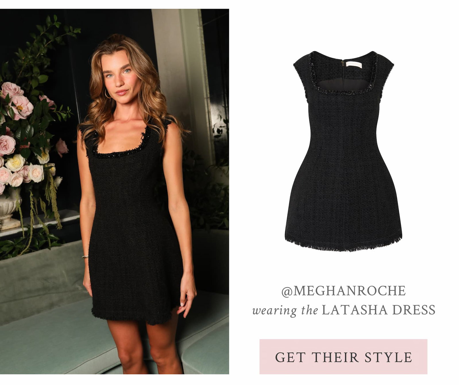 @MEGHANROCHE wearing the LATASHA DRESS
