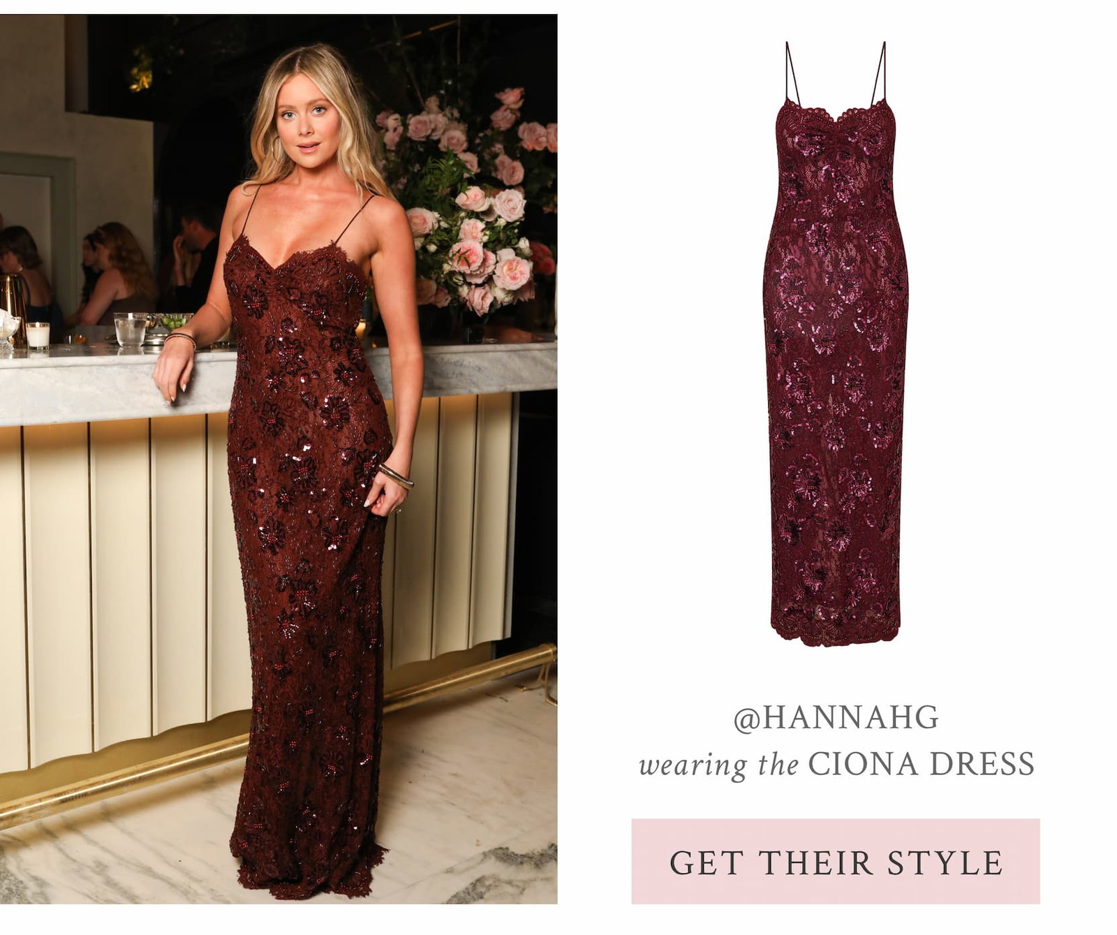 @HANNAHG wearing the ciona dress <SHOP THEIR STYLE>